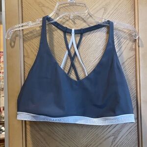 Under armour gray sports bra medium